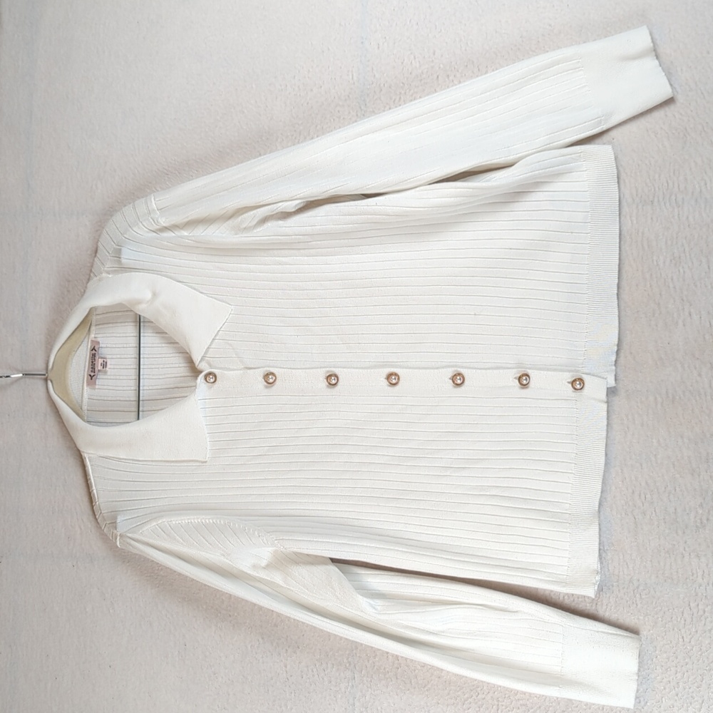 Nanette Lepore Women's Collared‎ Pearl Button Grandmacore Long Sleeve Shirt XL
